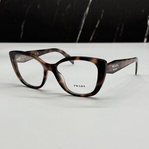 NEW PRADA PRB04V 23A1O1 HAVANA WOMEN EYEGLASSES PR B04V 23A1O1, VPR B04 23A1O1